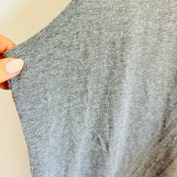 MENS JOES JEANS Dark Heather Grey Gray Sleeveless Tank Top Relax Shirt Pocket S - Picture 8 of 8